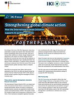 Cover Strengthening global climate action