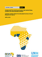 Cover Publikation "Lessons Learnt Implementation Pilot Project Kenya"