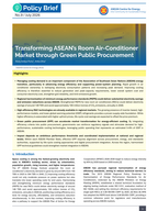 Cover "Policy Brief: Transforming ASEAN’s Room Air-Conditioner Market through Green Public Procurement"