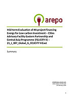 Cover "Executive Summary for the Mid-Term Evaluation "Financing Energy for Low-carbon Investment – Cities Advisory Facility Eastern Partnership and Central Asia Programme (FELICITY II)""