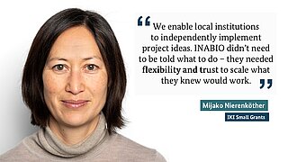  A woman (Mijako) and a quote 