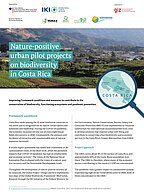 Cover "Nature-positive  urban pilot projects  on biodiversity  in Costa Rica"