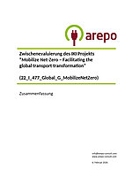 Cover "Executive Summary for the Mid-Term Evaluation "Mobilize Net-Zero – Facilitating the global transport transformation""
