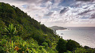 Blick auf eine Insel von Vanuatu