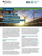 Cover Promoting the energy transition IKI