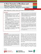 Cover A New Narrative of Resilient and Climate Smart Societies – Aligning Adaptation, Mitigation and the SDGs
