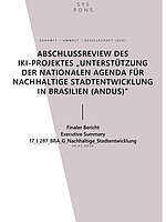 Cover "Zusammenfassung der Abschlussreview “Unterstützung der nationalen Agenda für nachhaltige Stadtentwicklung in Brasilien (ANDUS)”"