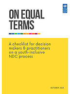 Cover publication 'On Equal Terms: A Checklist for Decision Makers and Practitioners on a Youth-Inclusive NDC Process'