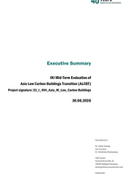 Cover "Executive Summary for the Mid-Term Evaluation “The Asia Low Carbon Buildings Transition (ALCBT)""