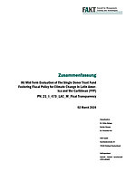 Cover Executive Summary for the Mid-Term Evaluation "Fostering Fiscal Policy for Climate Change in Latin America and the Caribbean (FFP)"