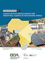 Cover Publikation "Clean Captive Installations Industrial Clients" Ghana