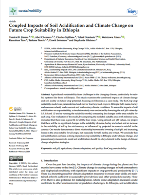 Cover Journal Sustainability Impacts Soil Acidification Climate Change Future Cropt