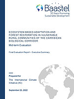 Cover Mid-term evaluation "Ecosystem-based Adaptation and Forest Restoration in Vulnerable Rural  Communities of the Caribbean Biological Corridor"