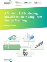 Cover "A Guide to PtX Modelling and Allocation in Long Term Energy Planning"