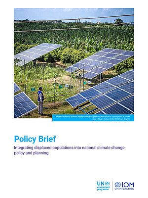 Cover UNEP Integration displaced populations climate change policy planningt