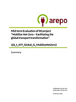 Cover "Executive Summary for the Mid-Term Evaluation "Mobilize Net-Zero – Facilitating the global transport transformation""