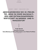 Cover "Zusammenfassung der Abschlussreview “Wege zu einer nachhaltigen und entwaldungsfreien Wirtschaft im Banken- und Finanzsektor”"