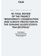 Cover "Executive Summary for the Final Review “Biodiversity Conservation and Climate Protection in the Gunung Leuser Eco-system (BCCPGLE)”"