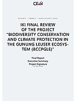 Cover "Executive Summary for the Final Review “Biodiversity Conservation and Climate Protection in the Gunung Leuser Eco-system (BCCPGLE)”"