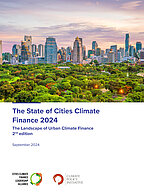 Cover publication "The State of Cities Climate Finance 2024"