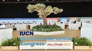 Exterior view of the entrance to the IUCN World Conservation Congress.