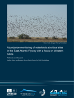 Cover "Abundance monitoring of waterbirds at critical sites in the East Atlantic Flyway with a focus on Western Africa"