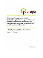 Cover "Zusammenfassung der Zwischenevaluation "Supporting the implementation of NDCs in the Caribbean – transforming the transport and energy sectors towards a low-carbon and climate-resilient future (NDC-TEC)""