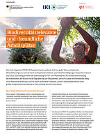 Cover Biodiversity relevant jobs