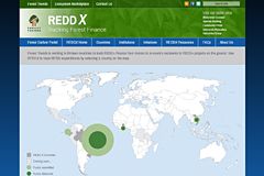 Screenshot of webpage reddx.forest-trends.org 