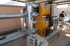 Big maschine with pipes