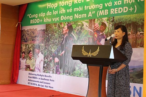 Women giving a speech