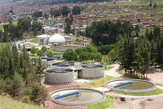 Wastewater treatment plant in Cusco, Peru. Photo: Sedacusco, Peru