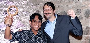 Yuda Prawira (left) and Wolfgang Baum: Fairventures Worldwide; Photo: ©Rare