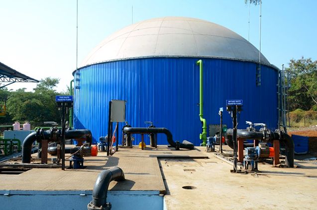 Anlage zur energetischen Verwertung von Abfall in Nashika, Indien; Foto: Dirk Walther / GIZ.