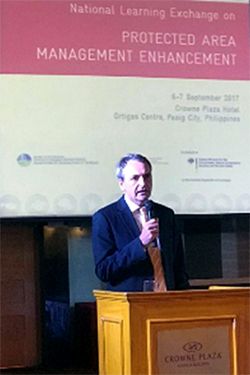 German Ambassador to the Philippines Gordon Kricke sharing Germany and the Philippines strong common interest in overcoming climate change and biodiversity loss. Photo: GIZ.