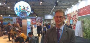 Björn Surborg (GIZ) at COP23 in Bonn; Photo: IKI PB/ Karin Beese 