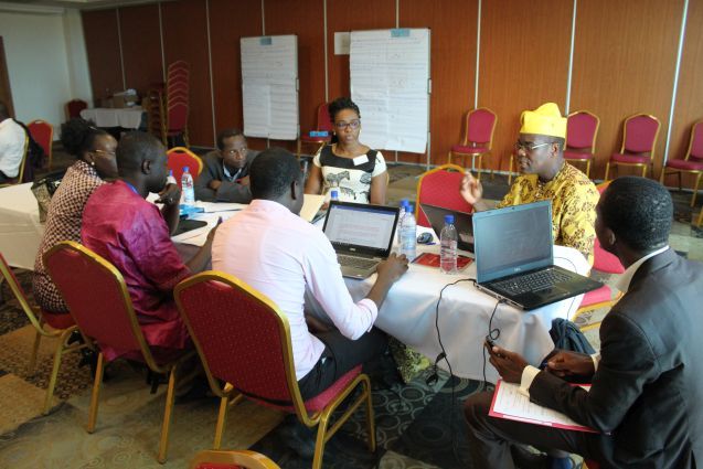 Die wissenschaftliche Arbeitsgruppe Landwirtschaft beginnt mit der Arbeit an der Vulnerabilitätsbewertung; Foto: Climate Analytics