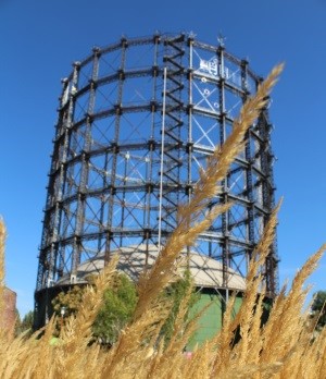 Besuch des Europäischen Energieforums (EUREF) Campus in Berlin von den Teilnehmenden während der Studienreise; Foto: @GIZ 2018