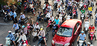 Die Dekarbonisierung des Transportsektors in Vietnam ist ein Fokus einiger IKI Projekte