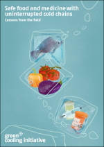 Cover of the brochure Safe food and medicine with uninterrupted cold chains 