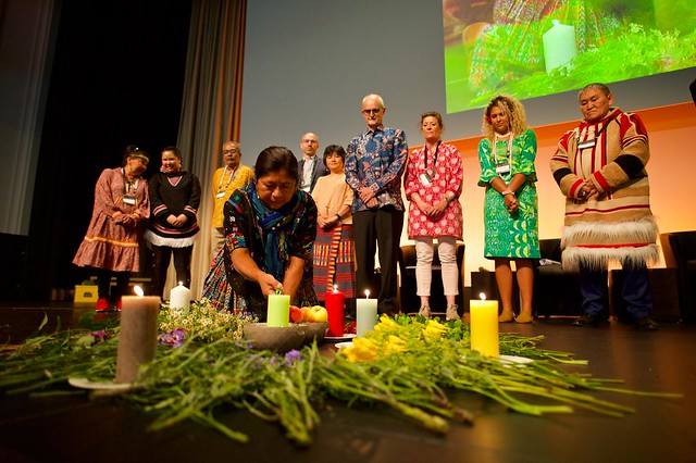 Global Landscapes Forum Bonn 2019 Plenum: Stimmen des Naturraums; Foto: Pilar Valbuena/GLF