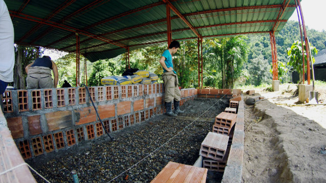 Bau einer Wurmkompostanlage