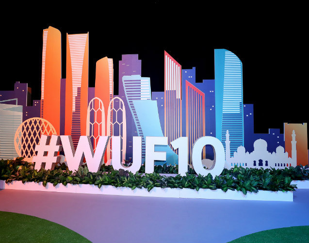 Logo des 10. Weltstädteforum (WUF)