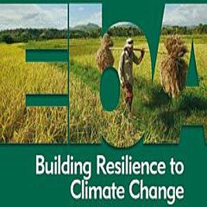 Foto einer Wiese mit Arbeitern in Form der Buchstaben EbA auf grünem Hintergrund 