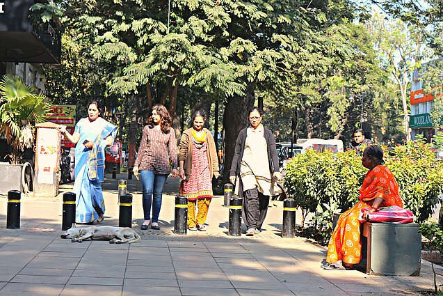 Entspannt unterwegs in Pune. Foto: ITDP Entspannt unterwegs in Pune. Foto: ITDP