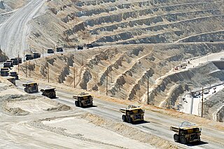 Transport vehicles in a mine