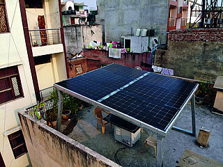 Photovoltaik-Anlage auf Flachdach