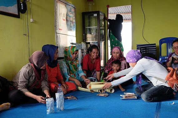 Treffen einer Frauengruppe
