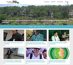 Screenshot der Webseite von Radio Amazonia mit verschiedenen Podcasts; Bild: Screenshot PID