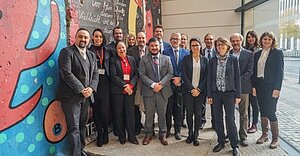Delegation aus Costa Rica und Kolleginnen und Kollegen von GIZ, BMU und Z-U-G in Berlin; Foto: Kristin Diederich / GIZ
